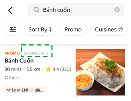 quảng cáo grab food