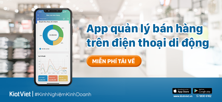 App quản lý bán hàng trên điện thoại di động