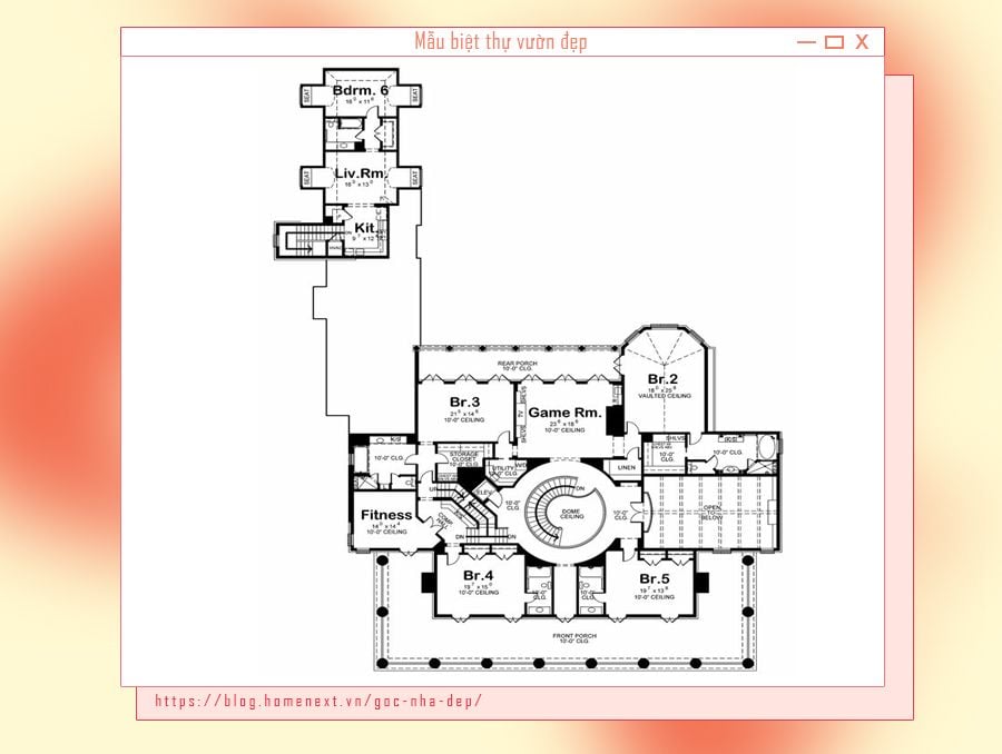 Bản vẽ thiết kế biệt thự