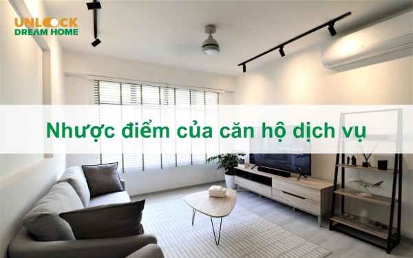 Nhược điểm của căn hộ dịch vụ