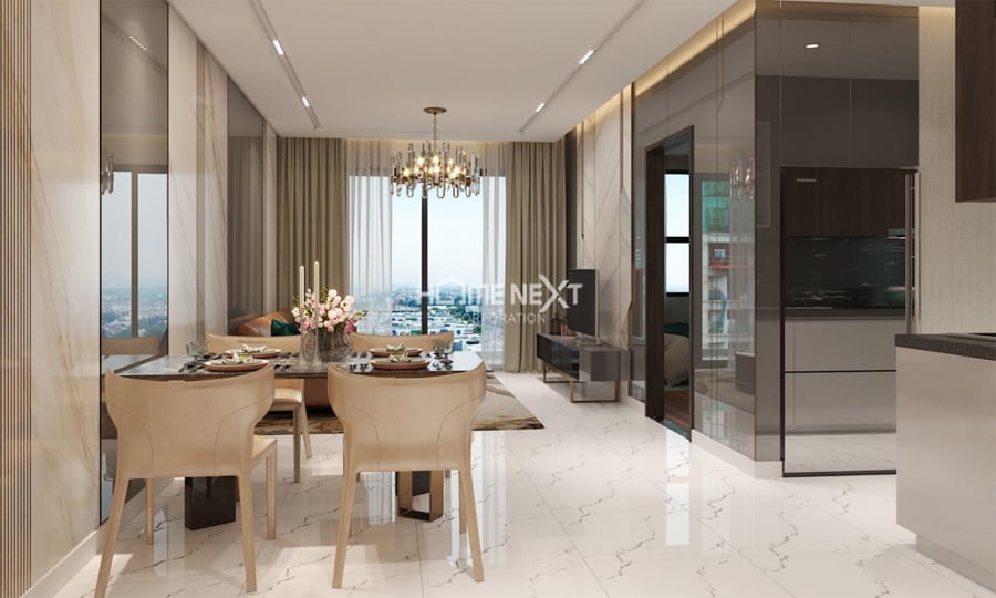 Thiết kế căn hộ 2 phòng ngủ dự án Opal Skyline Bình Dương