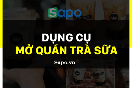 dụng cụ mở quán trà sữa gồm những gì