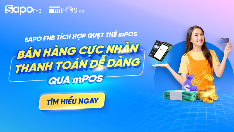 Sapo FnB tích hợp mPOS lên phần mềm