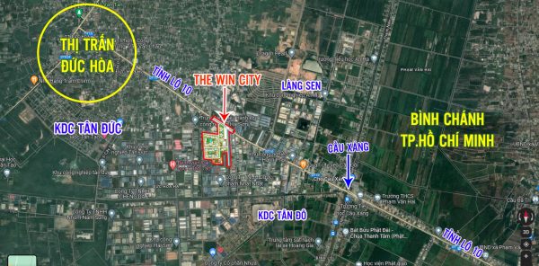 google map the win city - căn hộ đức hòa