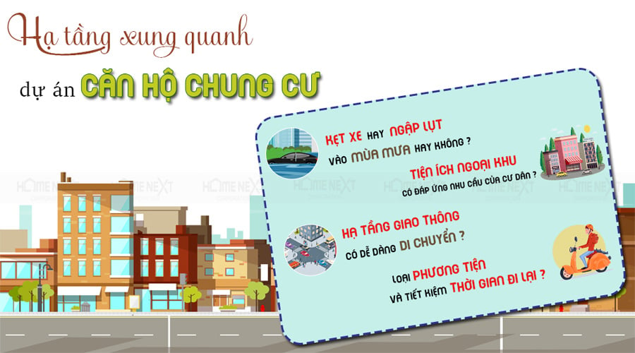 Hạ tầng xung quanh dự án căn hộ có gặp vấn đề gì không?