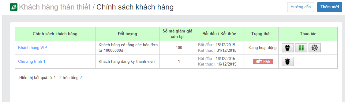 Tạo chương trình khuyến mãi theo từng nhóm đối tượng khách hàng