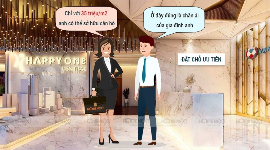 lựa chọn mua căn hộ chung cư Happy One Central