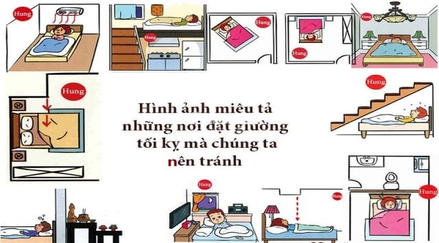 Những luu ý khi đặt giường ngủ