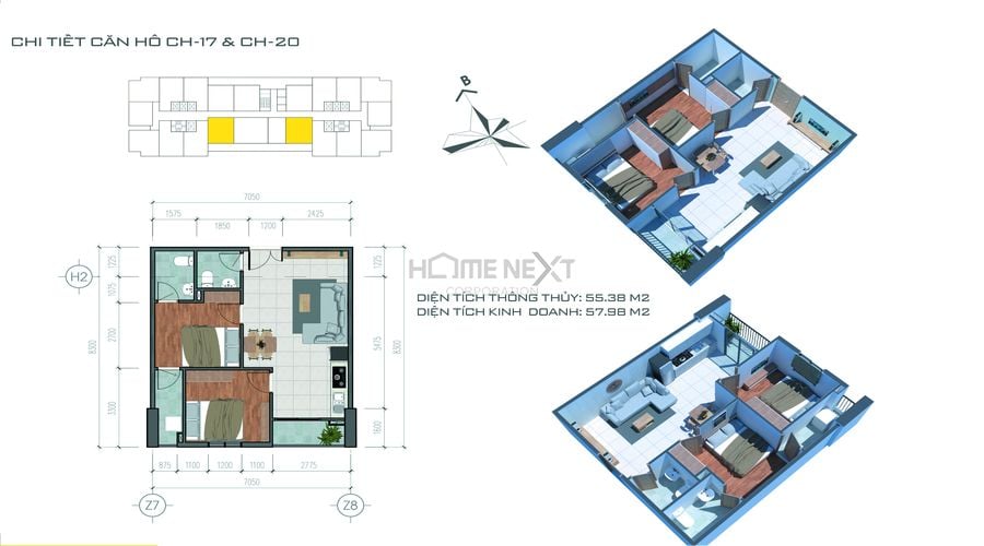 Chi tiết mặt bằng căn hộ tại Tecco Home An Phú