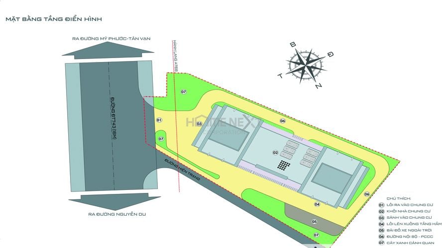 Mặt bằng tổng thể dự án Tecco Home An Phú