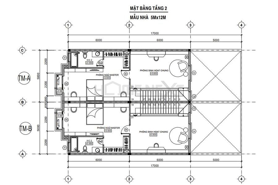 Bản vẽ mặt bằng nhà phố thương mại Đại Phước Molita