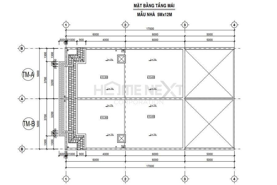 Bản vẽ mặt bằng nhà phố thương mại Đại Phước Molita