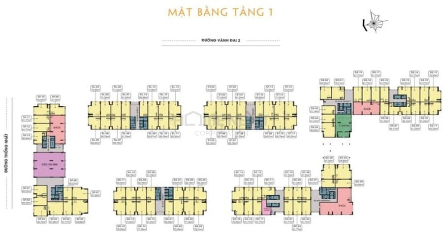 Mặt bằng tầng 1 - 9X Next Gen Dĩ An