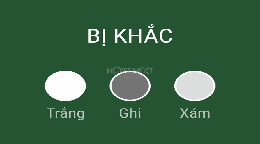 Màu sắc không hợp với mệnh Mộc