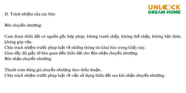 Mẫu giấy chuyển nhượng đất viết tay hợp pháp