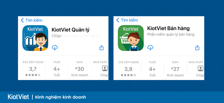 Ứng dụng quản lý bán hàng KiotViet