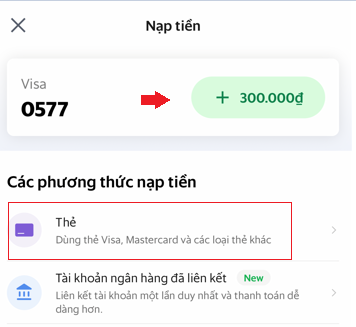 nạp tiền grab