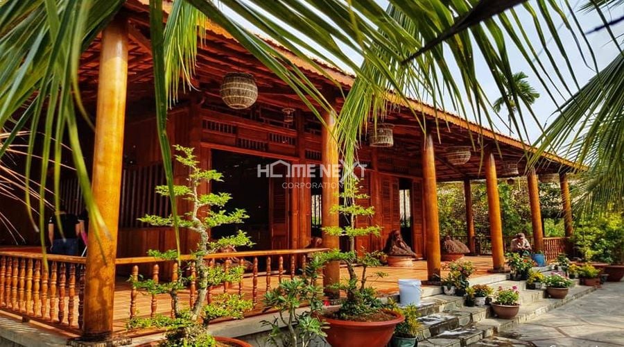 Nhà được thiết kế 3 gian, 2 chái