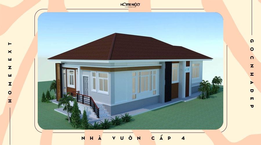 Các góc nhìn của nhà cấp 4 mái Thái 