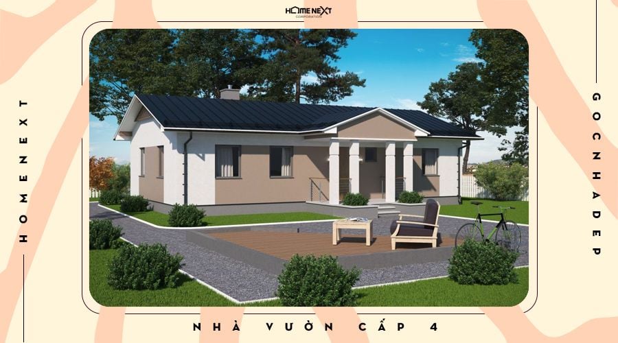 Nhà vườn cấp 4 kiểu mẫu