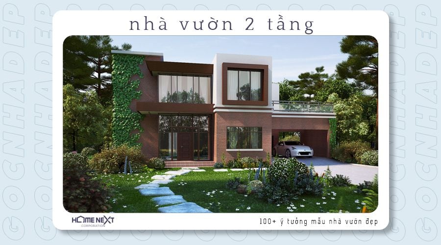 Nhà vườn 2 tầng