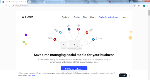 Phần mềm hỗ trợ kinh doanh online Buffer