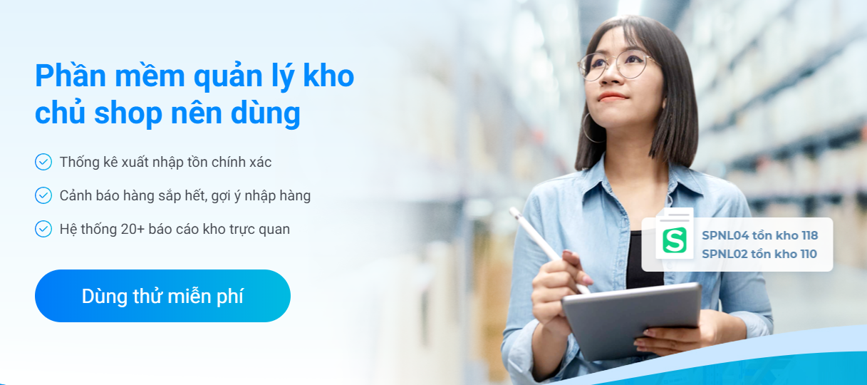 phần mềm sapo hỗ trợ quản lý kho tốt nhất