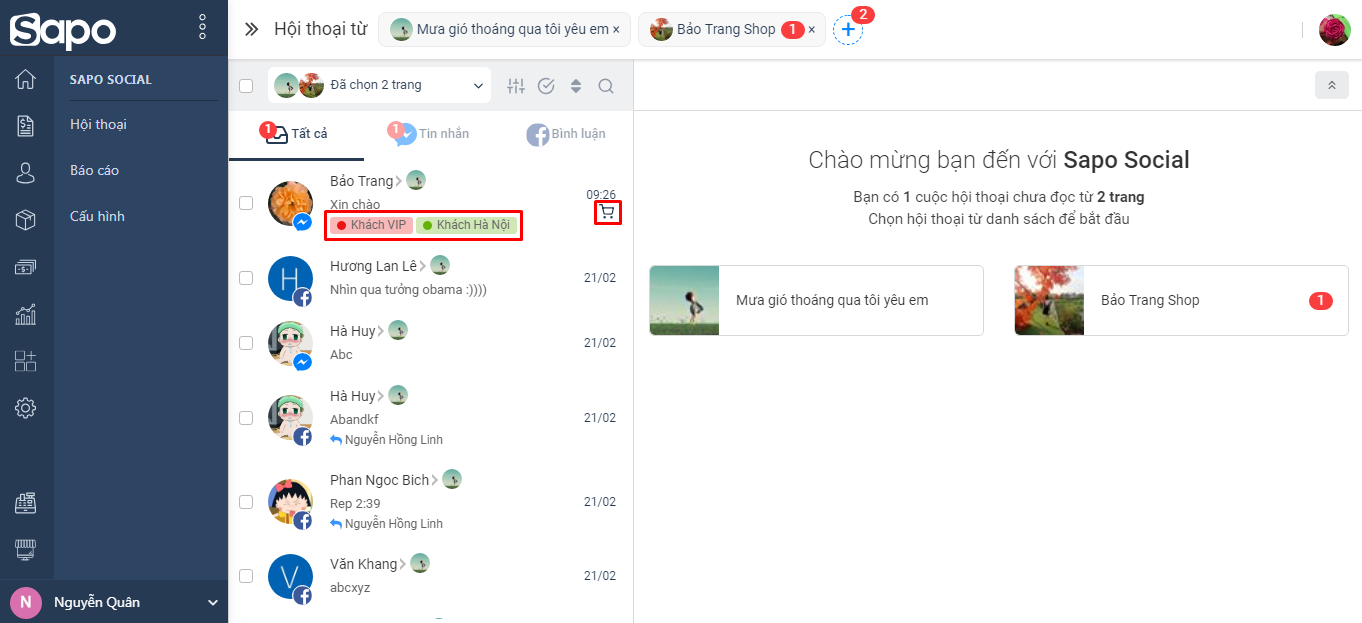 Quản lý đơn hàng tập trung trên Shopee với Sapo