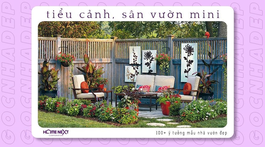 mẫu sân vườn mini