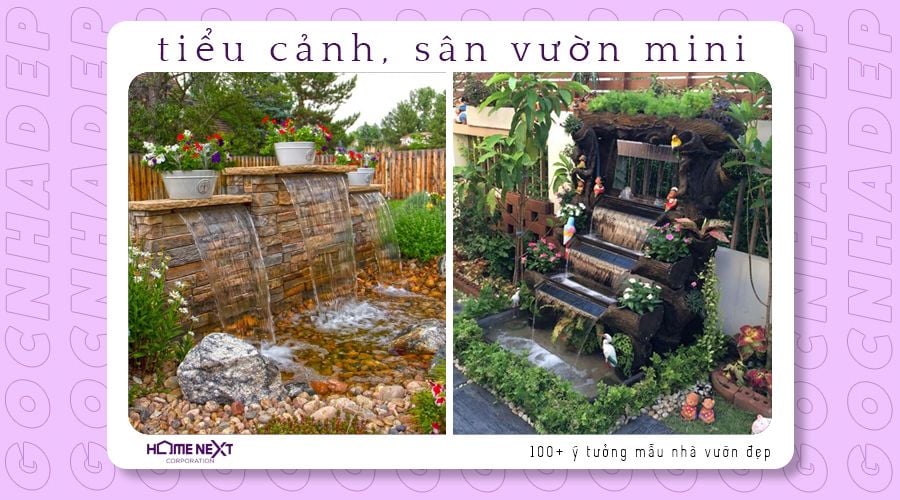 Tiểu cảnh khu vườn thu nhỏ