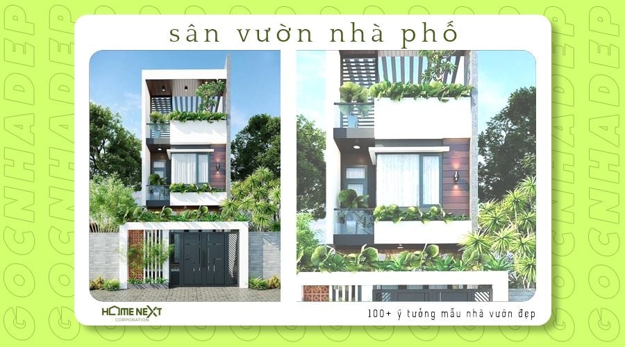 thiết kế sân vườn cho nhà phố