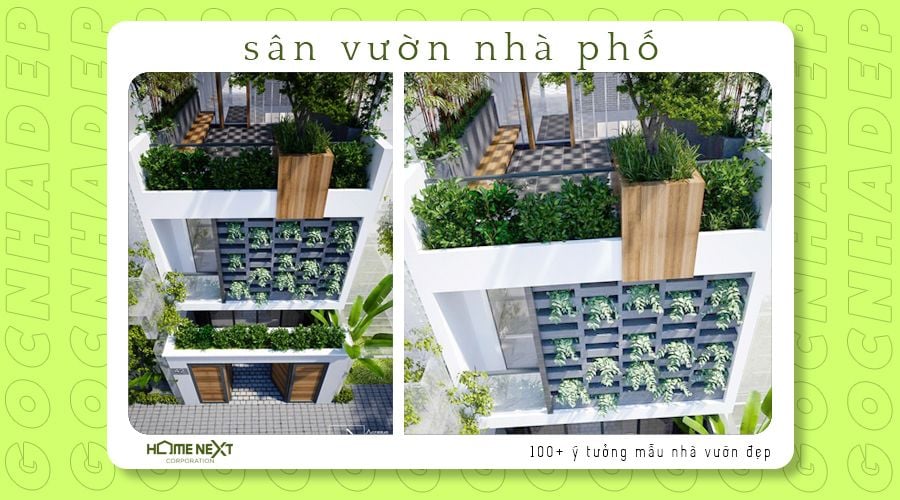 thiết kế sân vườn cho nhà phố