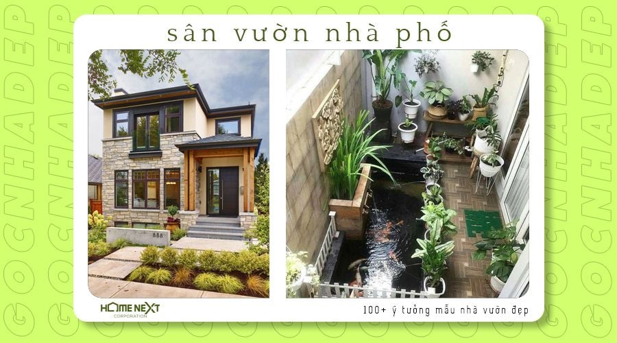 thiết kế sân vườn cho nhà phố