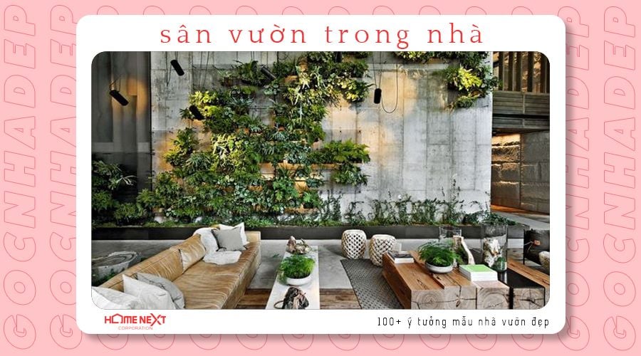 Thiết kế sân vườn trong nhà