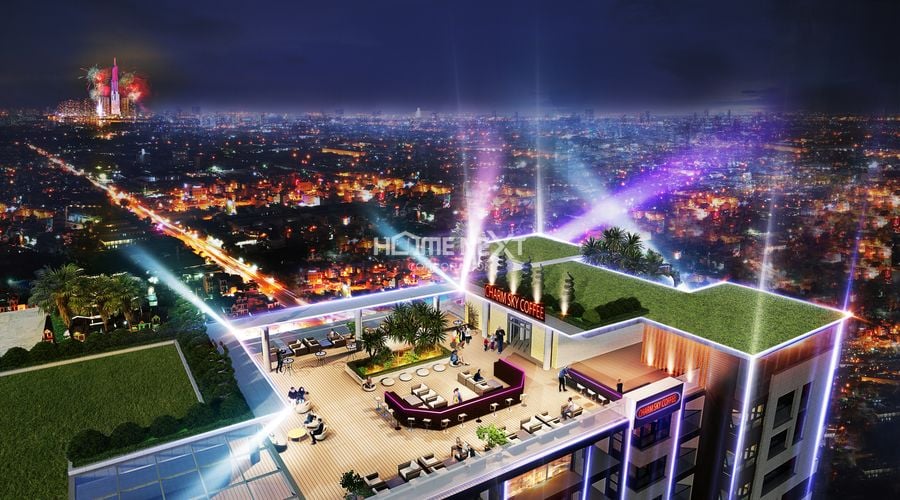 Skybar trên không ngắm trọn thành phố Dĩ An