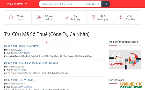 Tra cứu mã số thuế doanh nghiệp