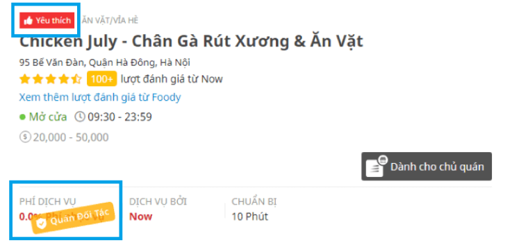 Trở thành quán ăn yêu thích trên Now và Grab