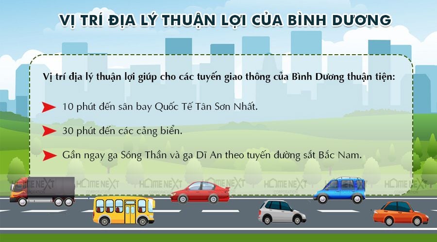 Bình Dương có hạ tầng giao thông đồng bộ, di chuyển dễ dàng