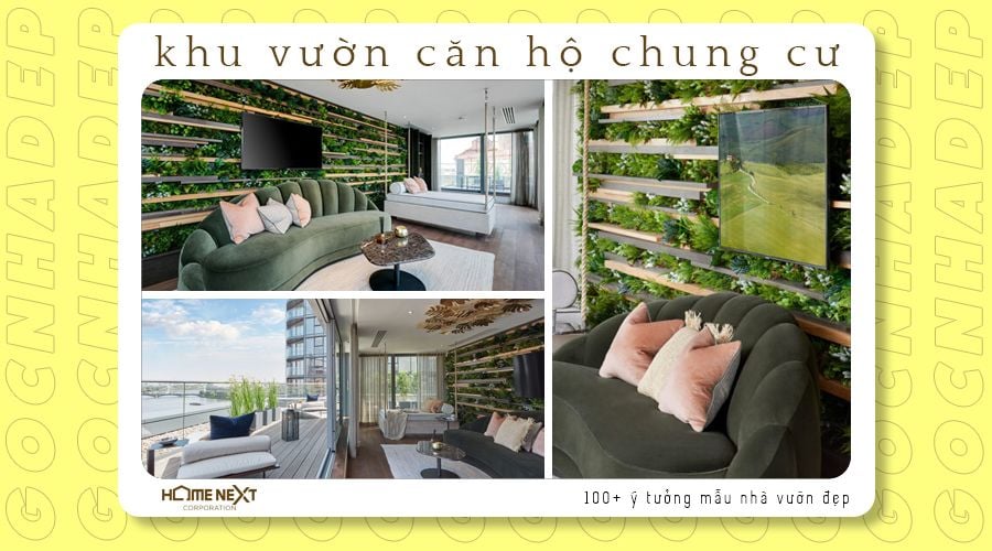 thiết kế sân vườn cho căn hộ chung cư