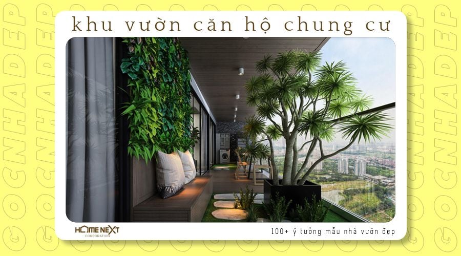 thiết kế sân vườn cho căn hộ chung cư